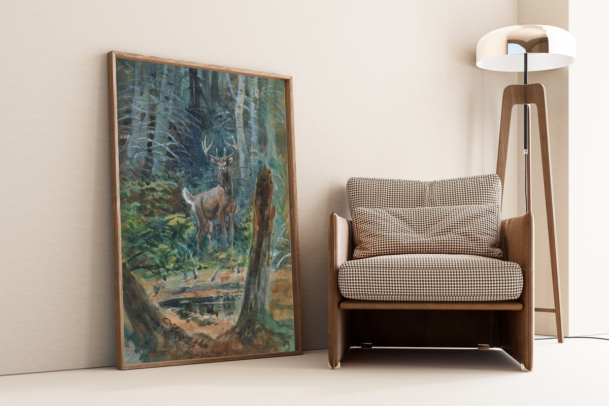 Charles M. Russell — Deer in the Dell | Fine Art Print
