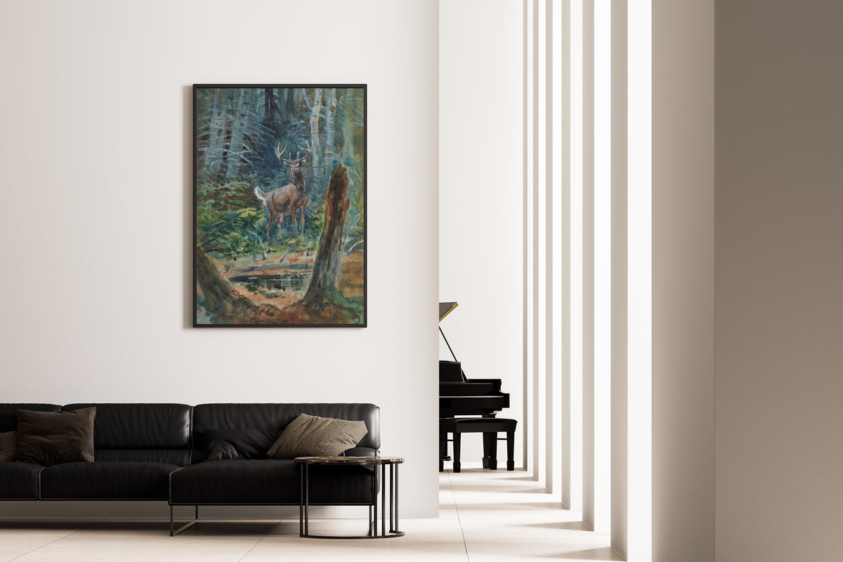 Charles M. Russell — Deer in the Dell | Fine Art Print