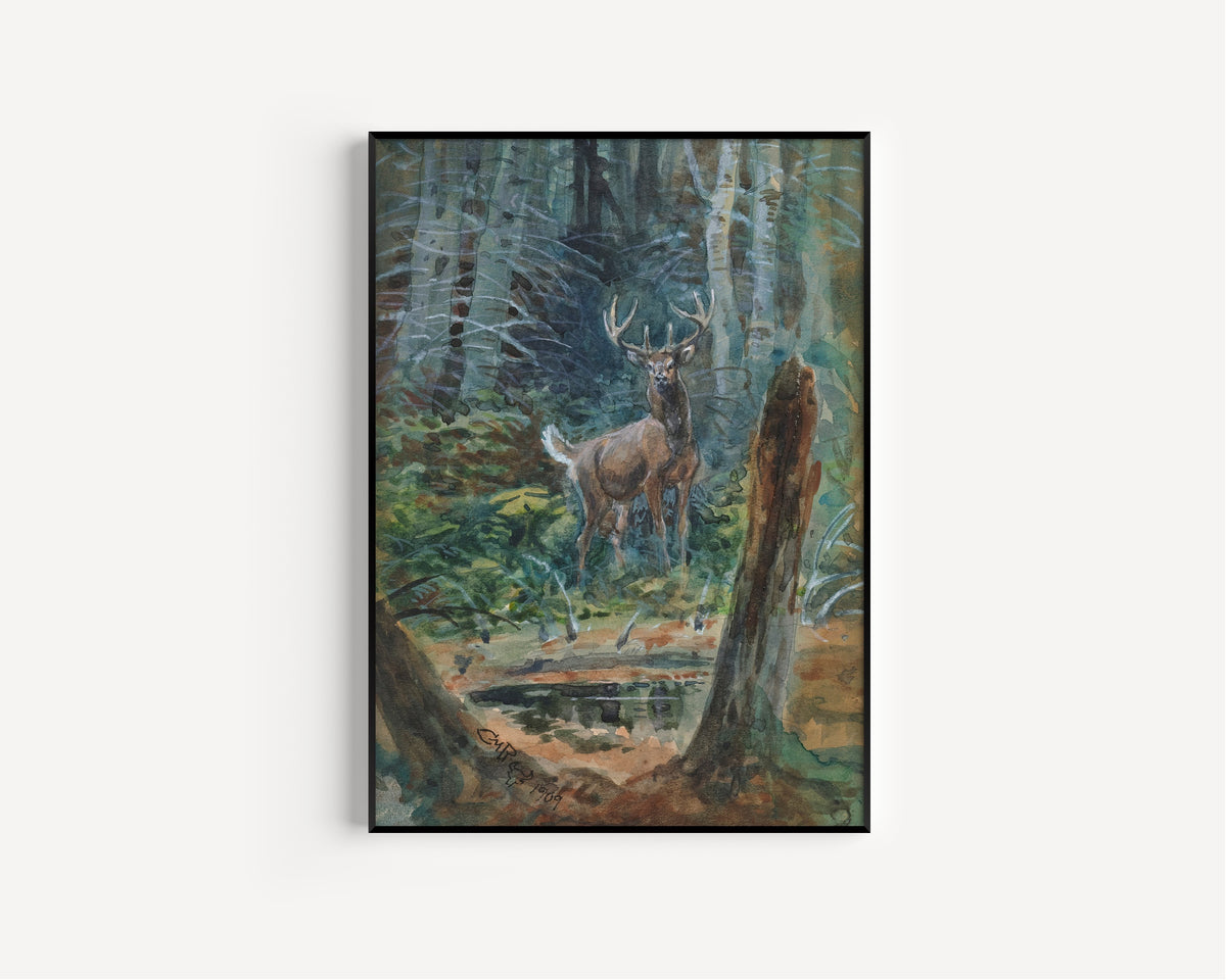 Charles M. Russell — Deer in the Dell | Fine Art Print