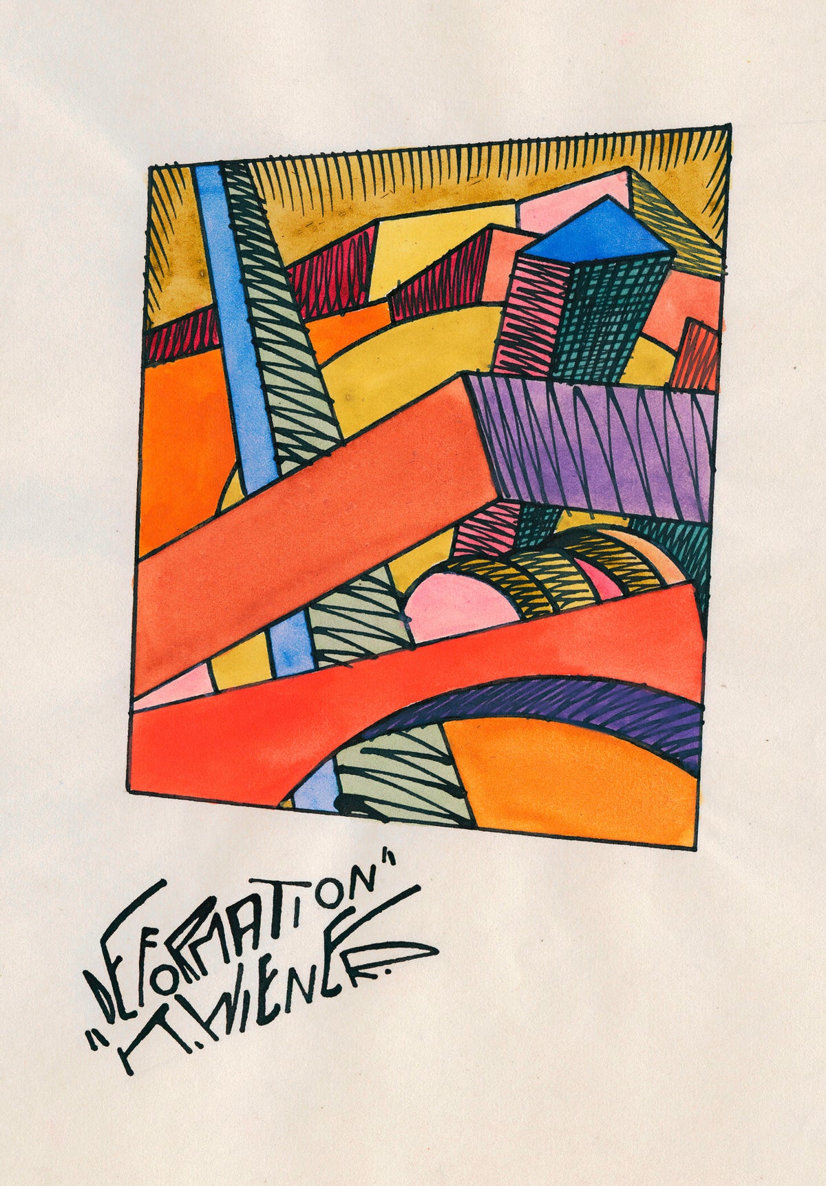 Karl Wiener — Deformation | Abstract Art Print