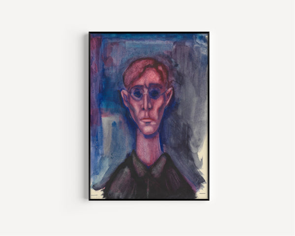 Karl Wiener — Depression, Selbstporträt (Depression, Self-Portrait) | Expressionist Art Print