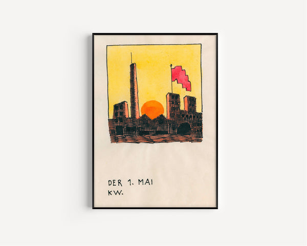 Karl Wiener — Der 1. Mai (May Day) | Modernist Illustration Print