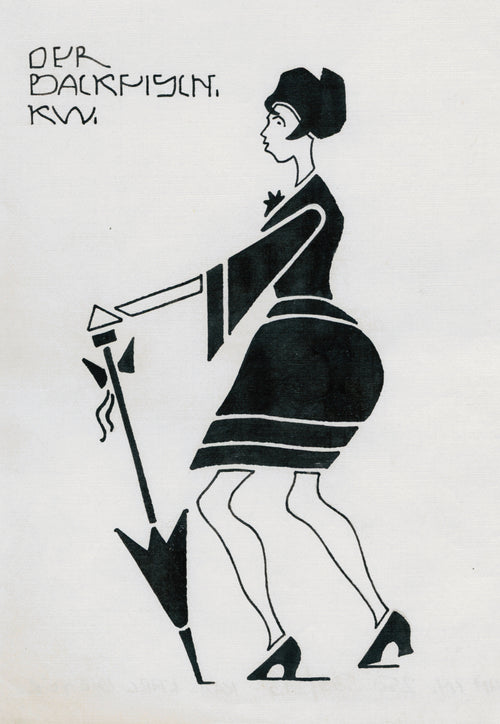 Karl Wiener — Der Backfisch (The Teenage Girl) | Modernist Illustration Print