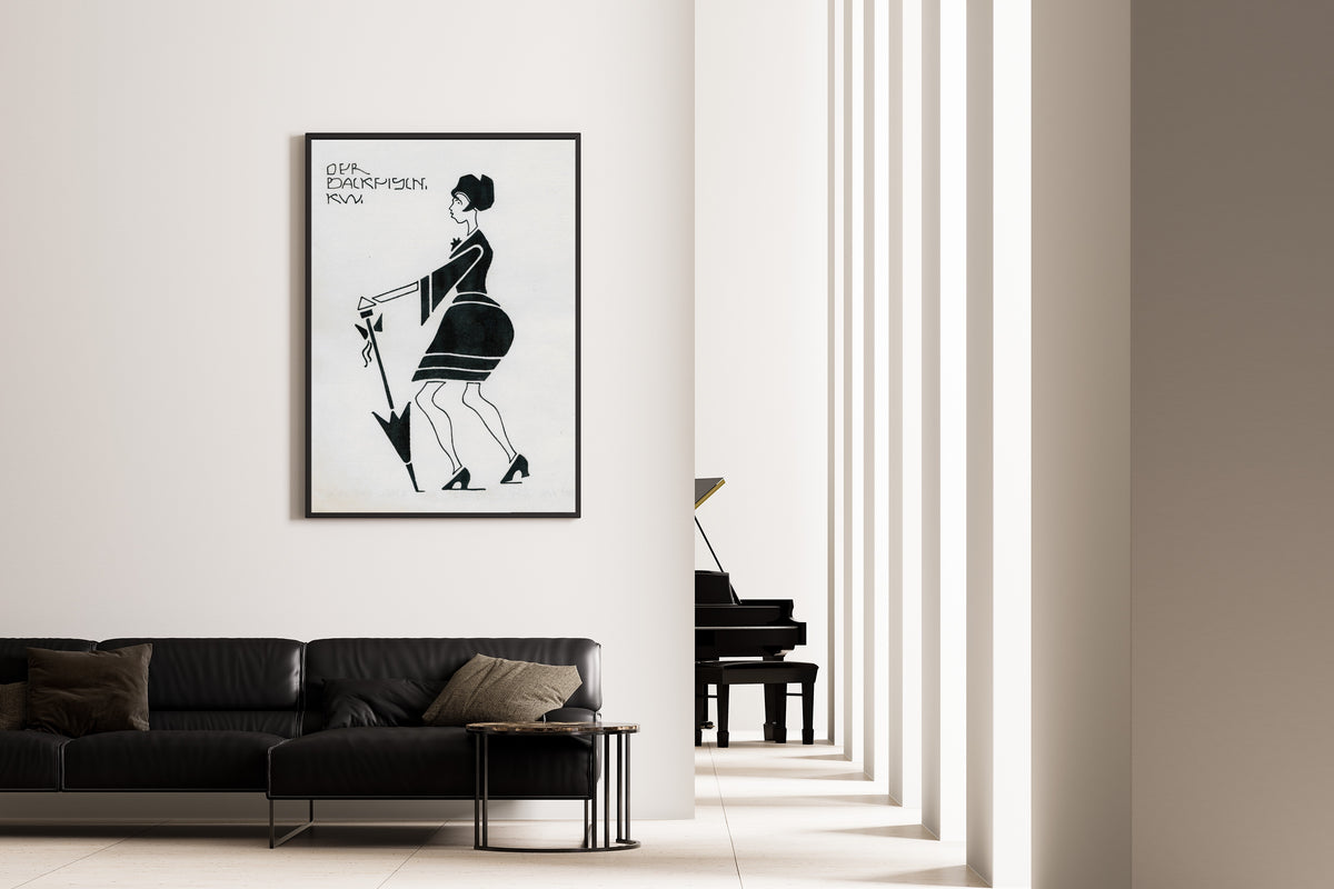 Karl Wiener — Der Backfisch (The Teenage Girl) | Modernist Illustration Print