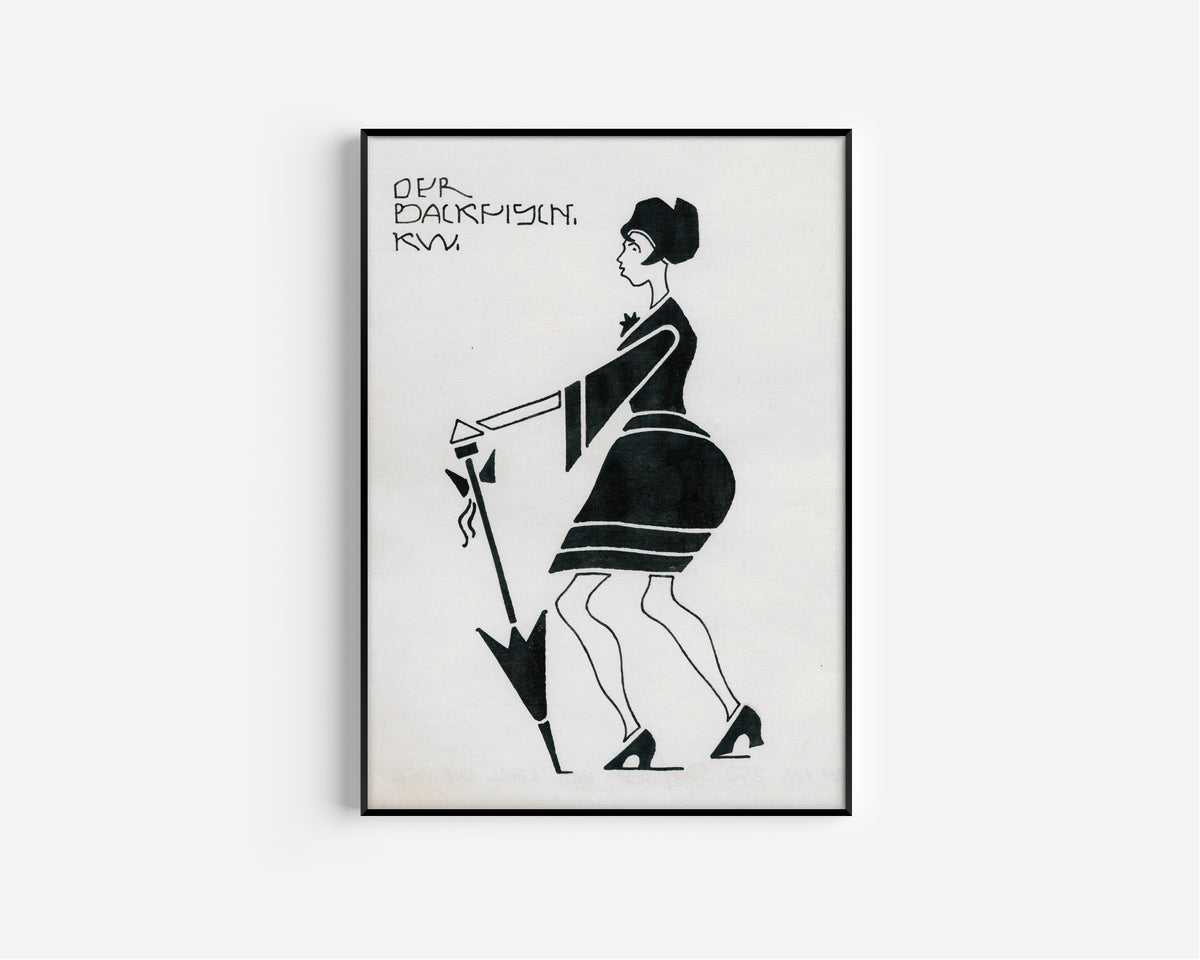 Karl Wiener — Der Backfisch (The Teenage Girl) | Modernist Illustration Print