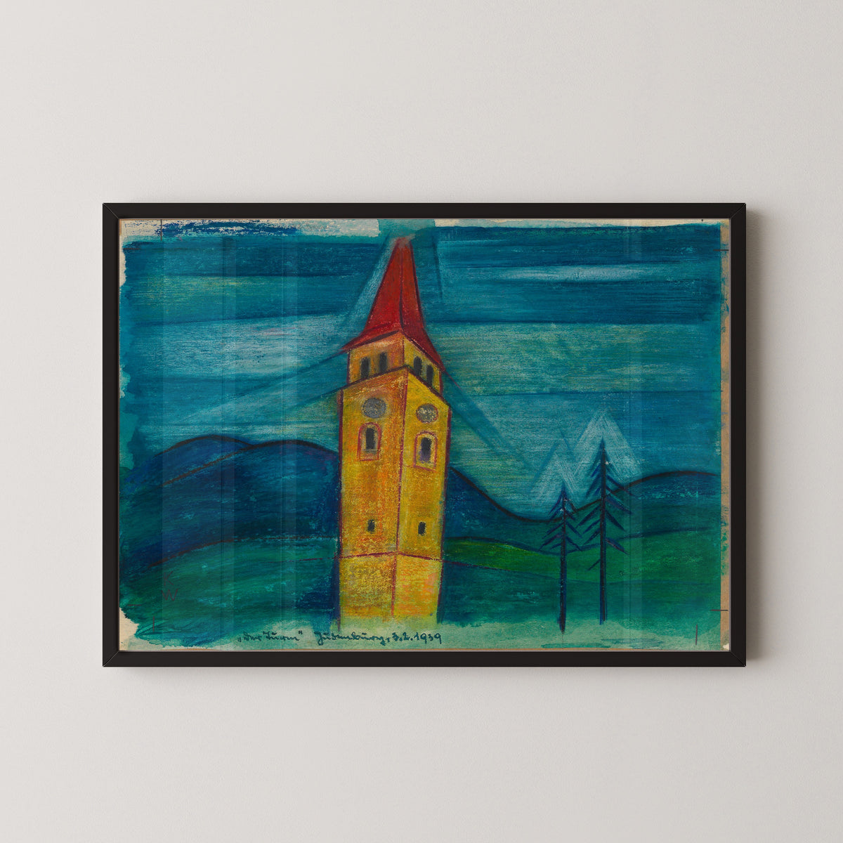 Karl Wiener — Der Turm (The Tower) | Expressionist Art Print
