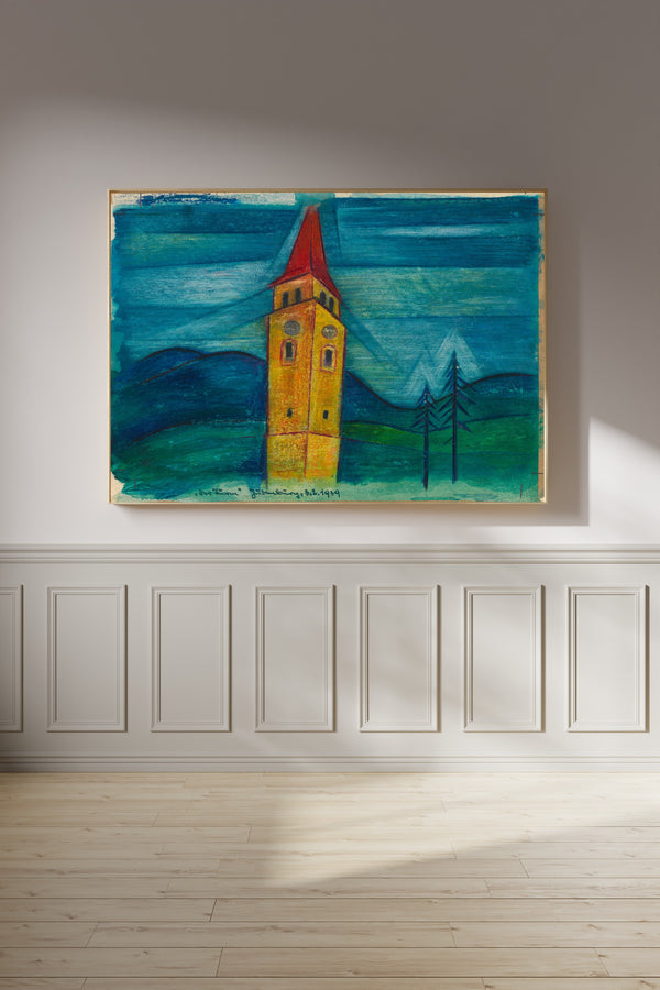 Karl Wiener — Der Turm (The Tower) | Expressionist Art Print