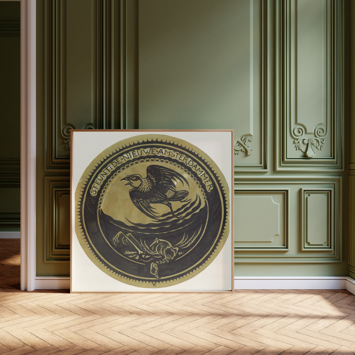 Richard Roland Holst — Design for a Vignette: Steunt De Nieuwe Amsterdammer | Art Nouveau Design Print