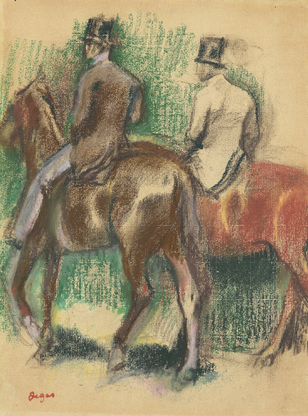 Edgar Degas — Deux cavaliers | Fine Art Print