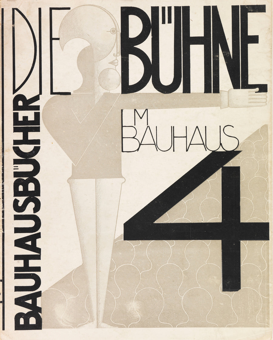 Oskar Schlemmer — Die Bühne im Bauhaus | Art Print shown to scale on a wall above a sofa