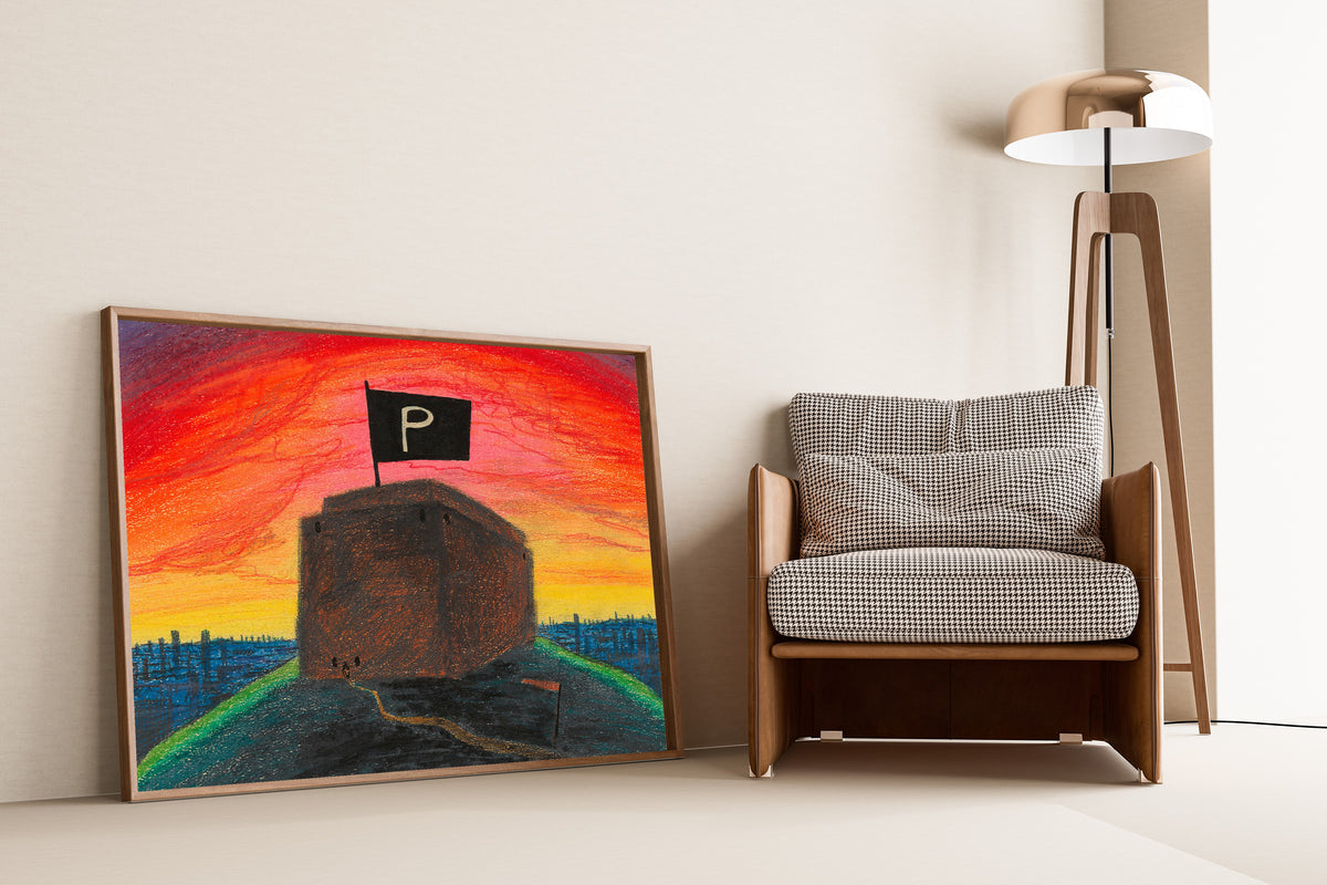 Karl Wiener — Die Pulverflagge (The Powder Flag) | Surreal Art Print