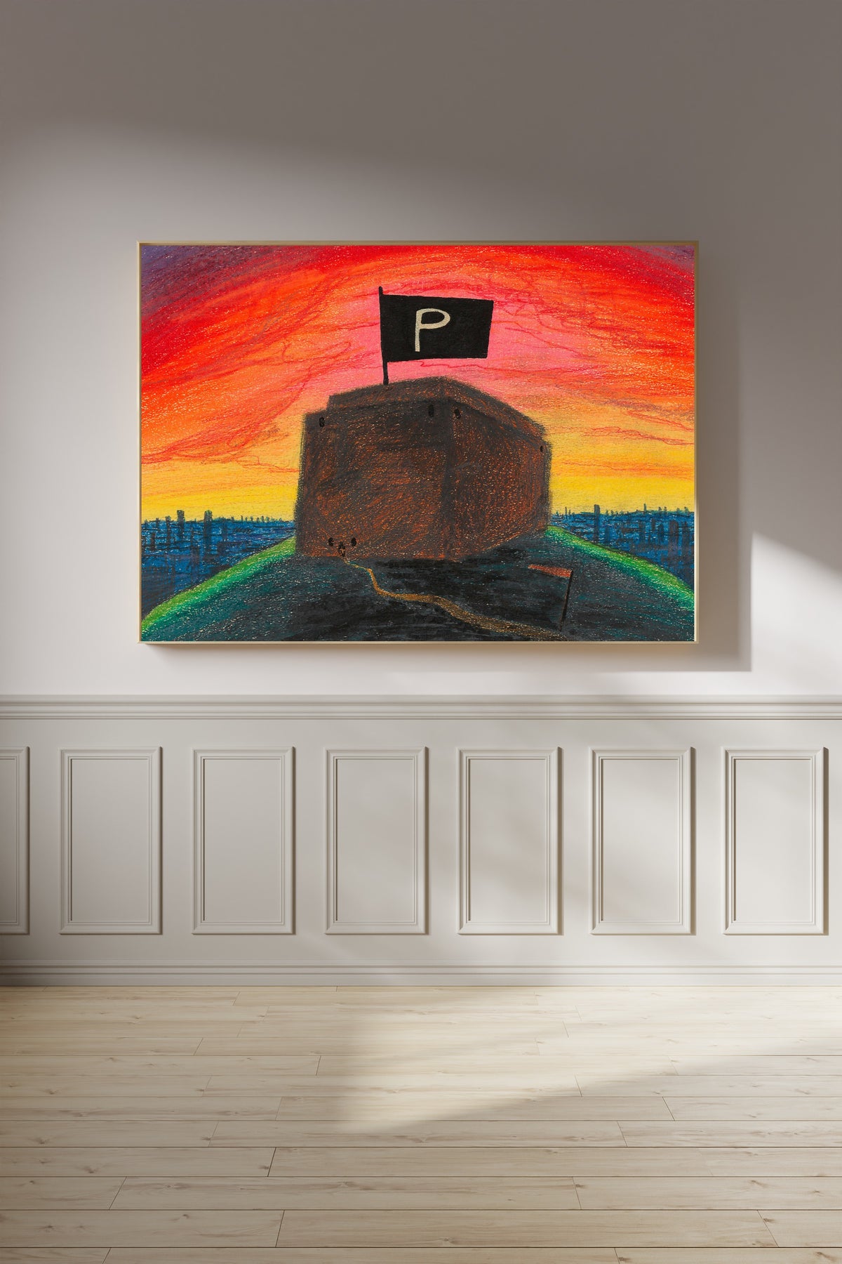 Karl Wiener — Die Pulverflagge (The Powder Flag) | Surreal Art Print