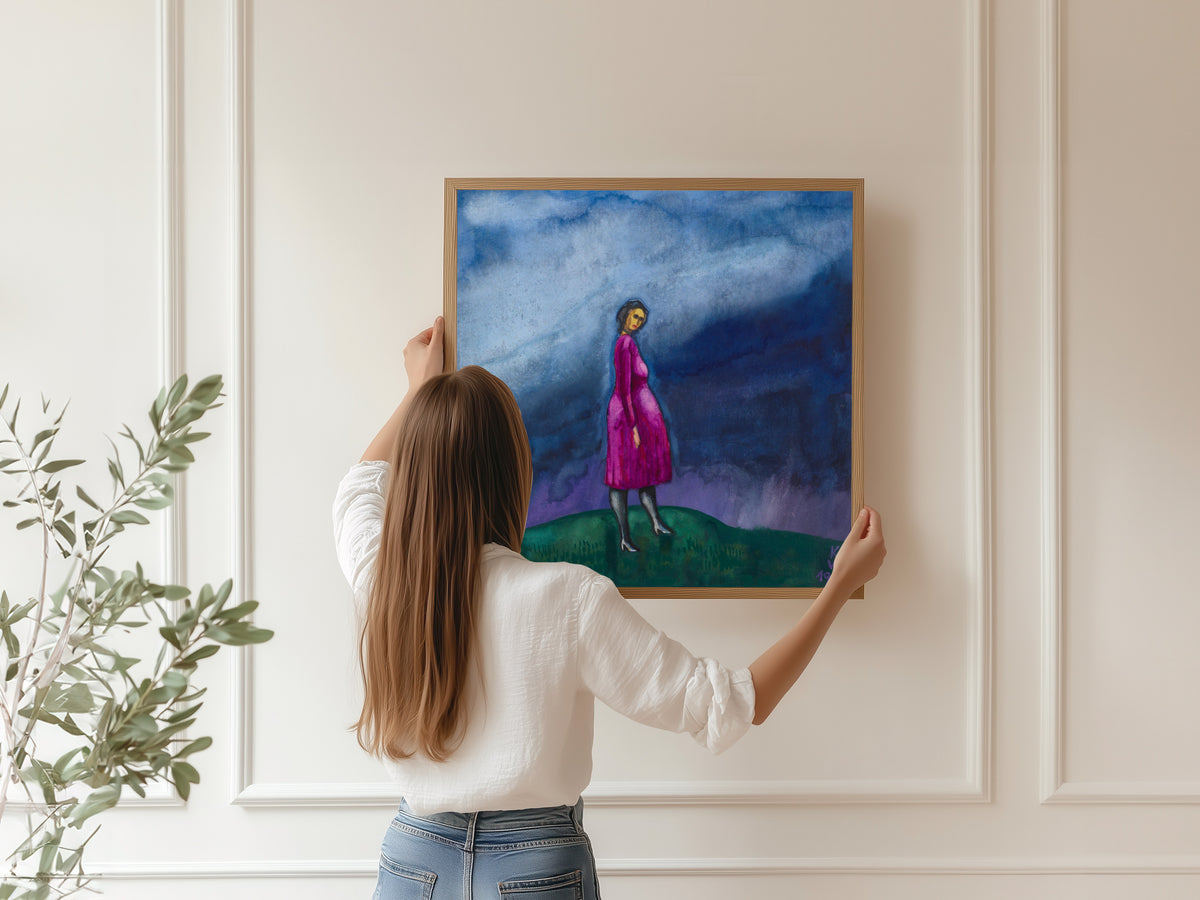 Karl Wiener — Die Schwangere (The Pregnant Woman) | Expressionist Art Print