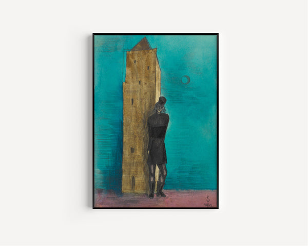 Karl Wiener — Die Witwe (The Widow) | Surreal Art Print