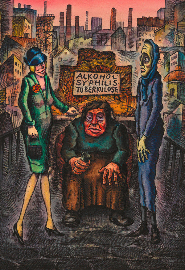 Karl Wiener — Die drei Volksseuchen (The Three Plagues) | Modernist Art Print