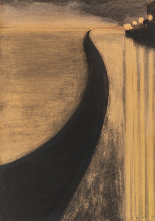 Léon Spilliaert — Digue et lumières d’Ostende | Symbolist Art Print