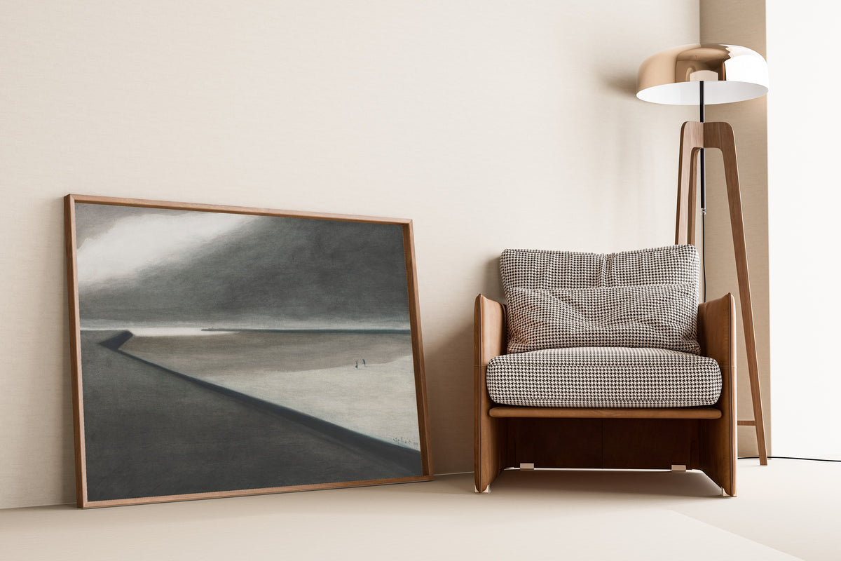 Léon Spilliaert — Digue et plage | Symbolist Art Print