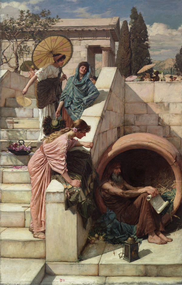 John William Waterhouse — Diogenes | Pre-Raphaelite Art Print