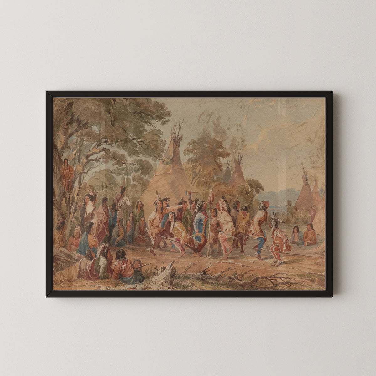 Seth Eastman — Dog Dance of the Dacotahs | Western Art Print