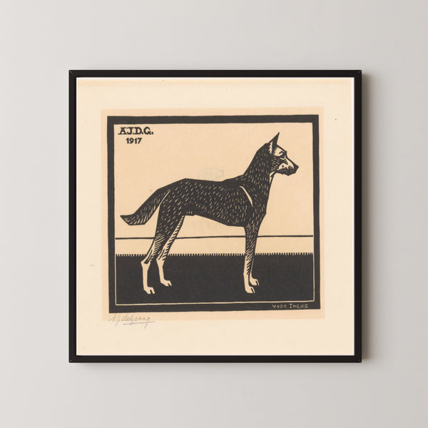 Julie de Graag — Dog | Woodcut Print