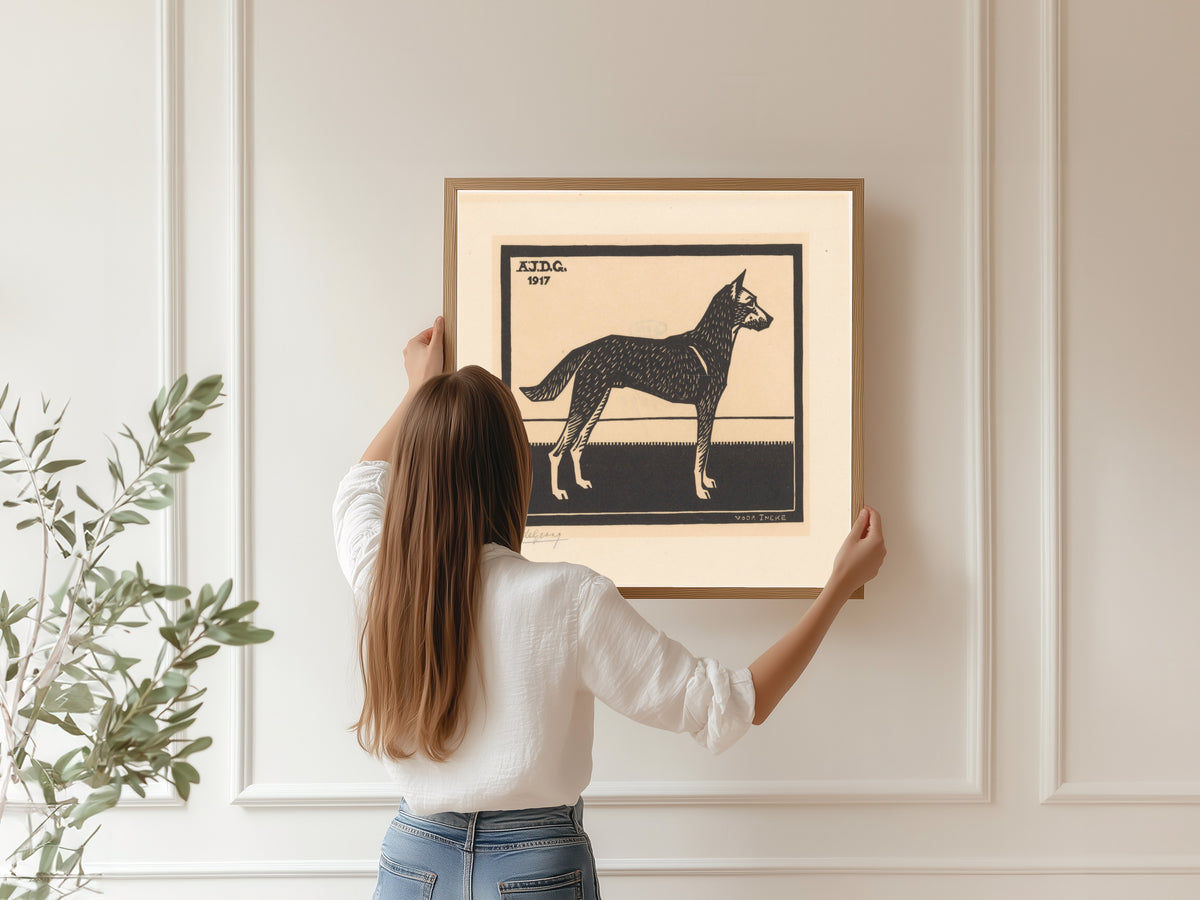 Julie de Graag — Dog | Woodcut Print