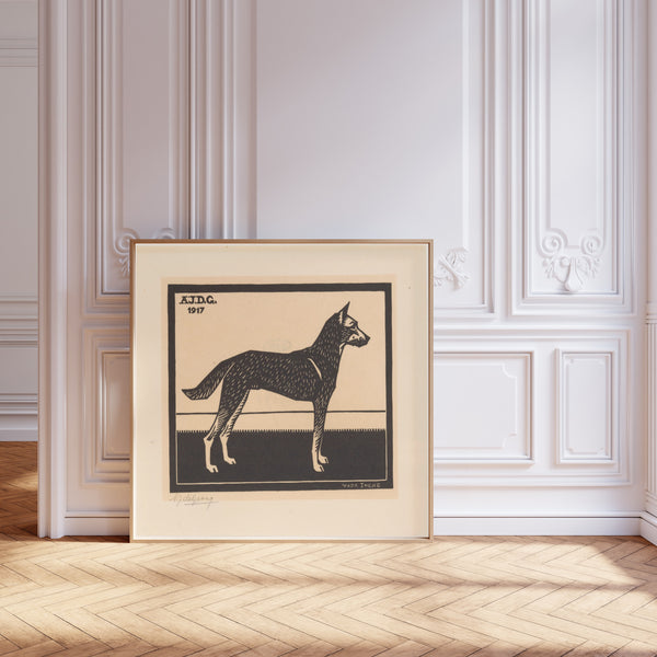 Julie de Graag — Dog | Woodcut Print