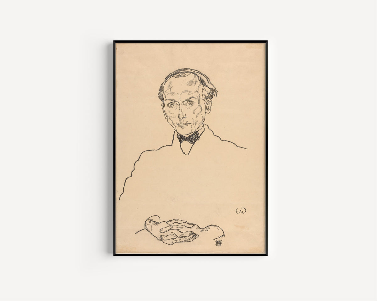Egon Schiele — Dr. Ernst Wagner | Expressionist Fine Art Print