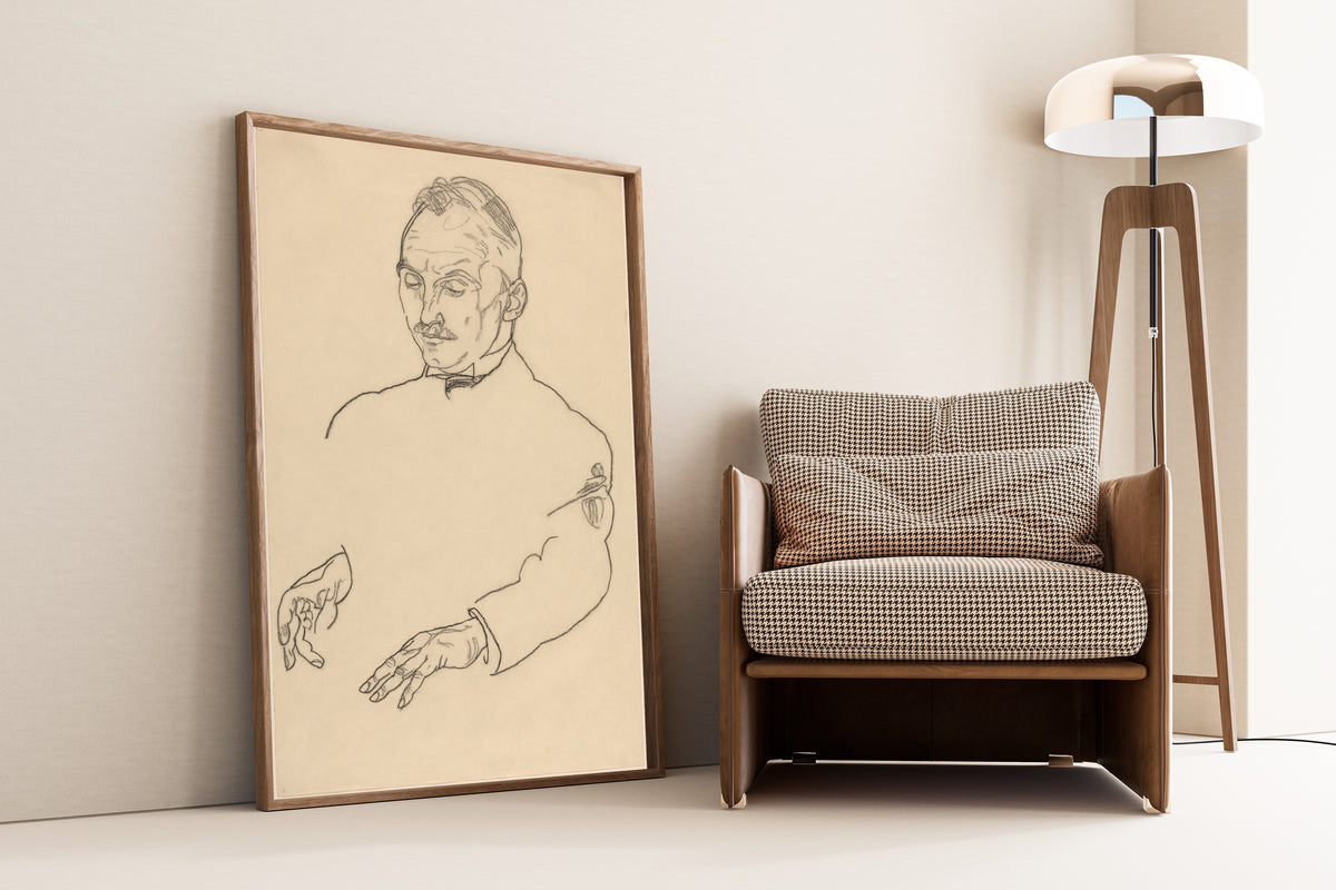 Egon Schiele — Dr. Koller | Expressionist Fine Art Print