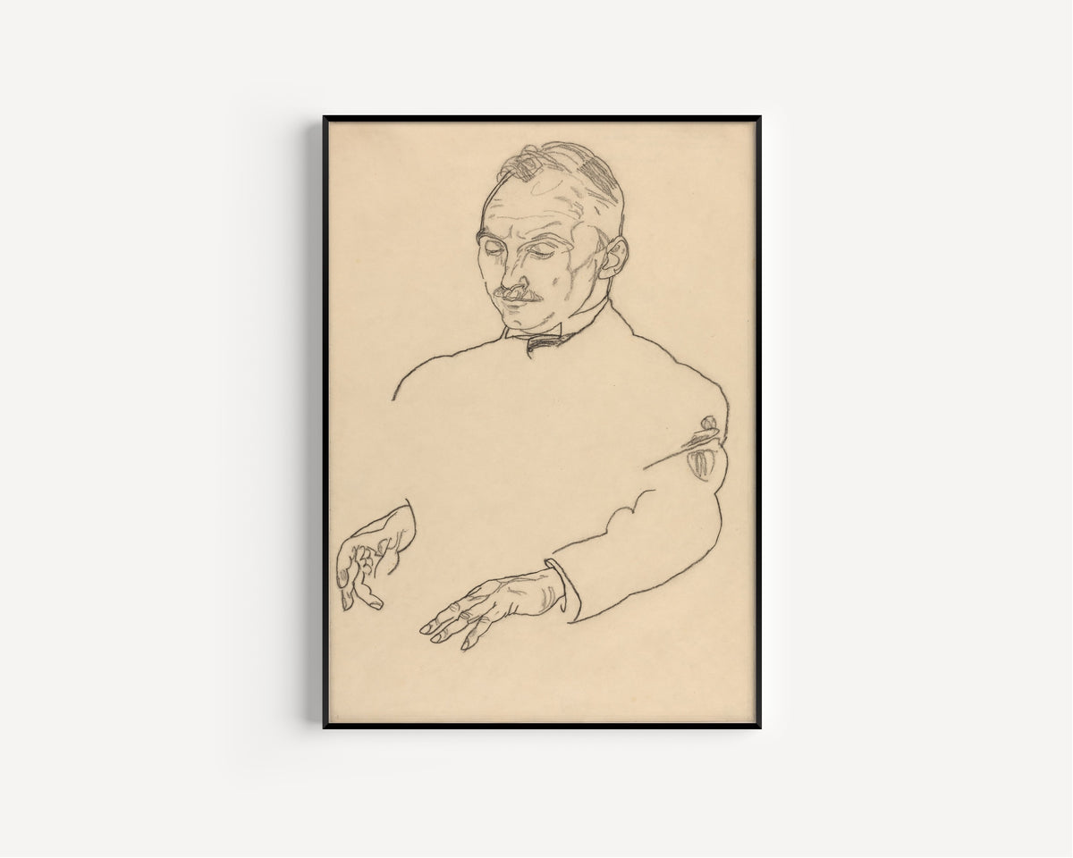 Egon Schiele — Dr. Koller | Expressionist Fine Art Print