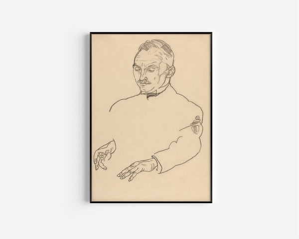 Egon Schiele — Dr. Koller | Expressionist Fine Art Print