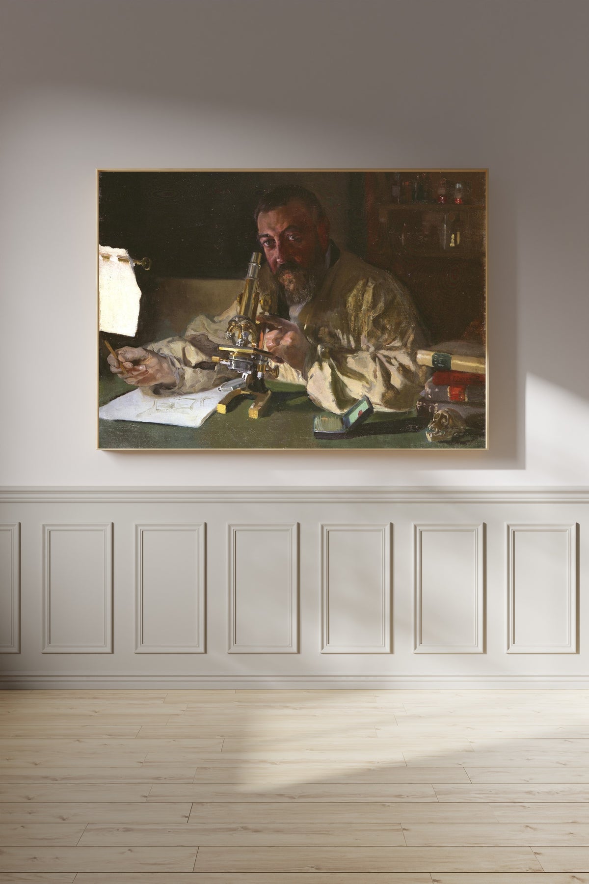 Joaquín Sorolla — Dr. Simarro at the Microscope | Fine Art Print