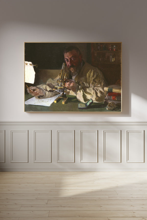 Joaquín Sorolla — Dr. Simarro at the Microscope | Fine Art Print