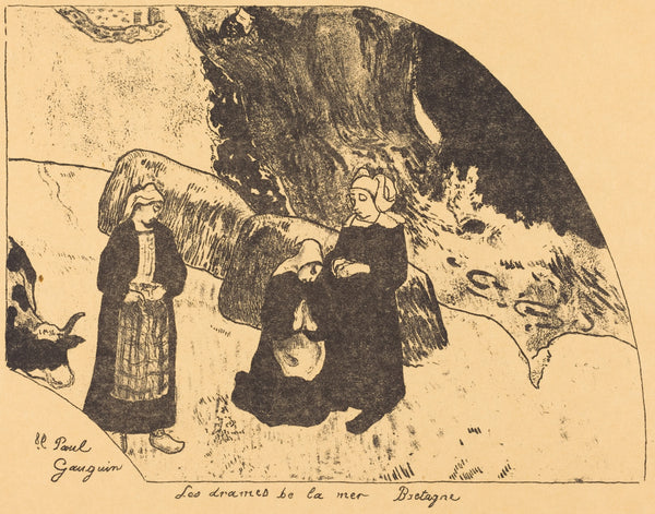 Paul Gauguin — Dramas of the Sea, Brittany (Les drames de la mer, Bretagne) | Lithograph Print