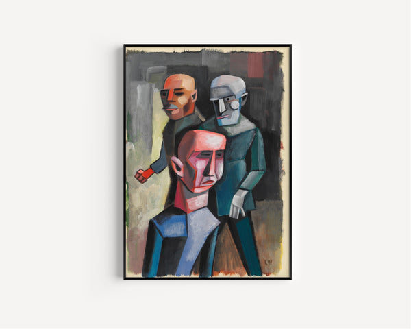 Karl Wiener — Drei Männer (Three Men) | Modernist Art Print