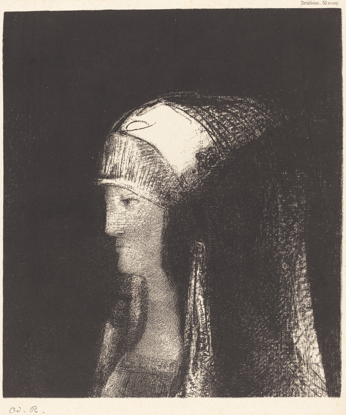 Odilon Redon — Druidess | Symbolist Art Print