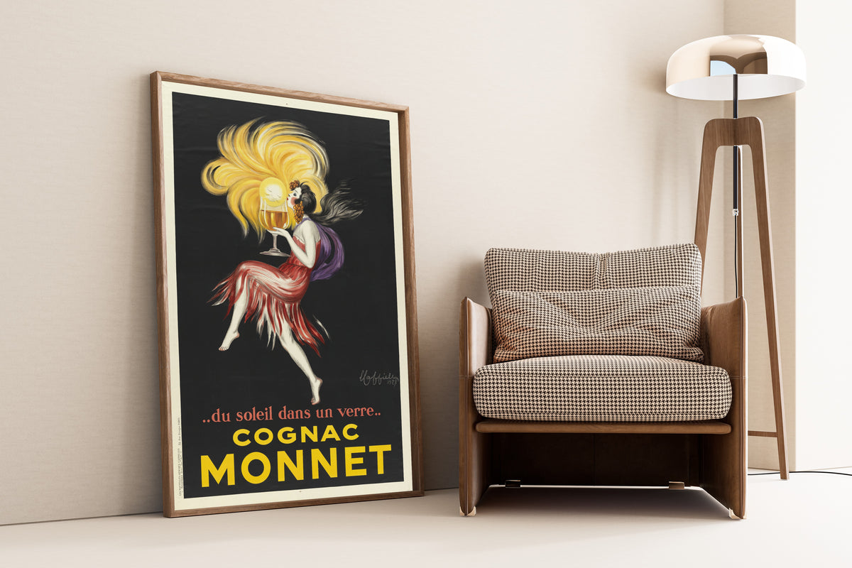 Leonetto Cappiello — Du soleil dans un verre, Cognac Monnet | Vintage Poster Print