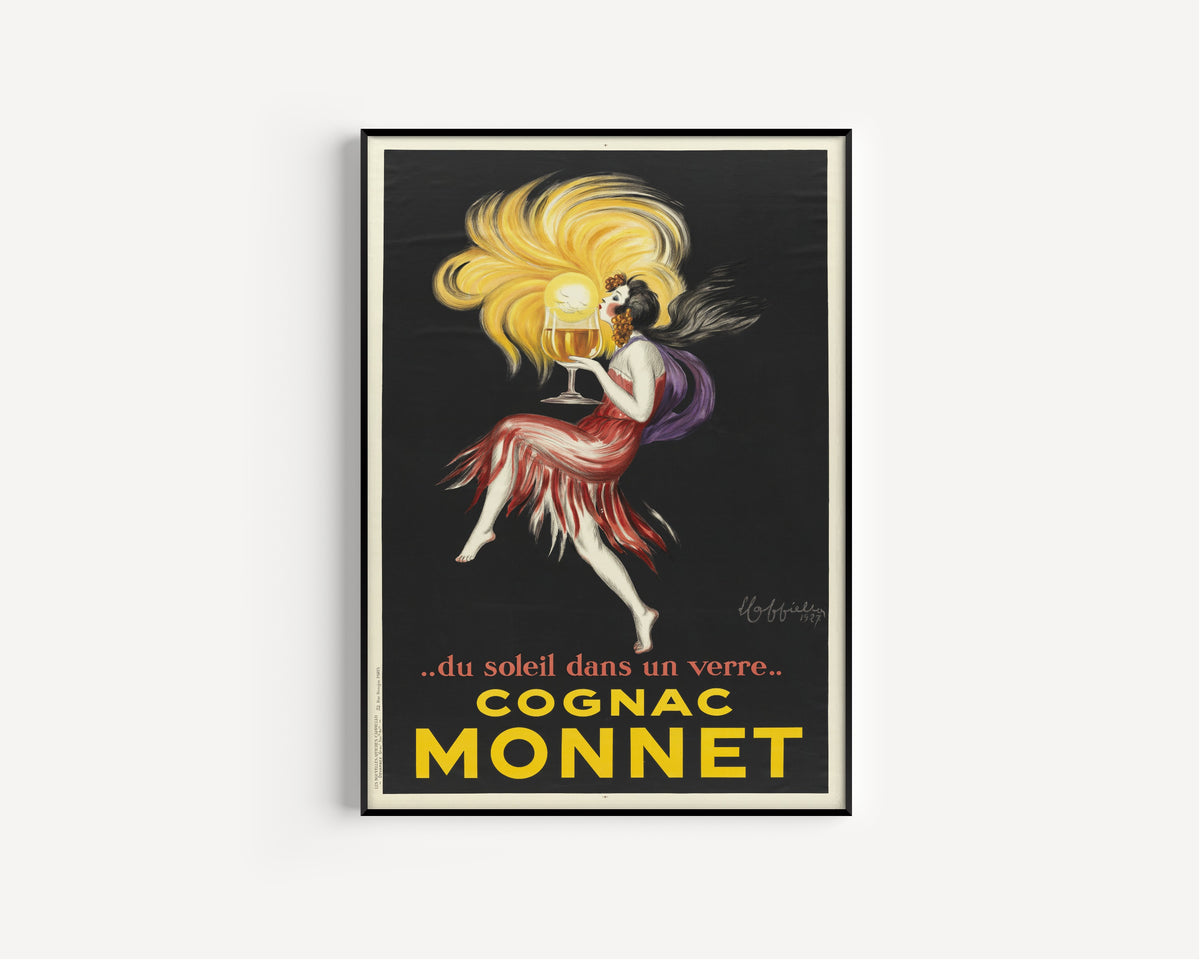 Leonetto Cappiello — Du soleil dans un verre, Cognac Monnet | Vintage Poster Print