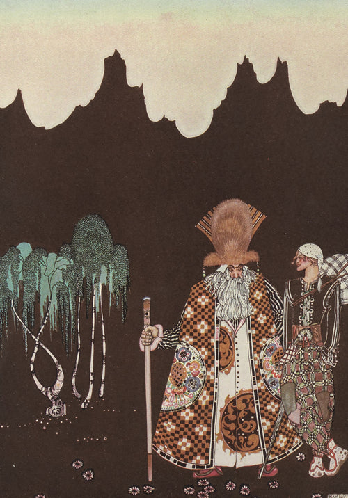Kay Nielsen — East of the Sun and West of the Moon: A Strange Man Met Him | Fairy Tale Illustration Print