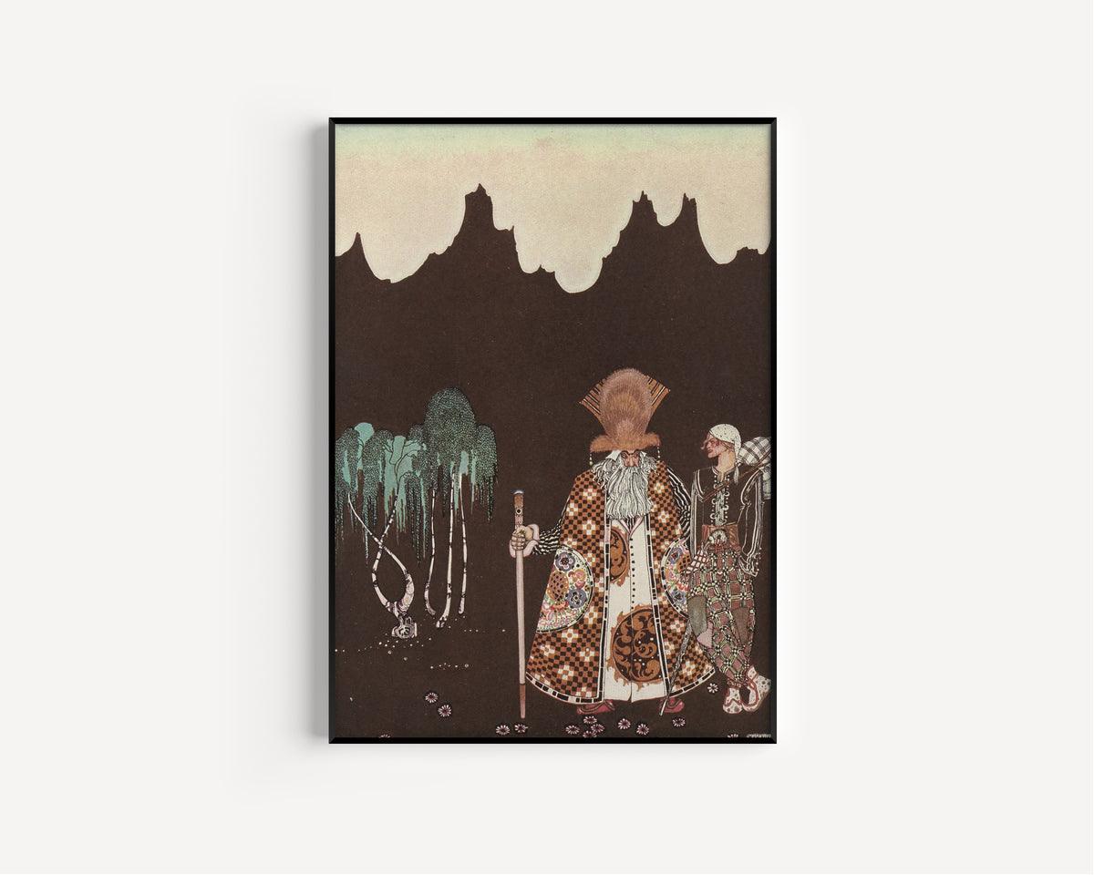 Kay Nielsen — East of the Sun and West of the Moon: A Strange Man Met Him | Fairy Tale Illustration Print