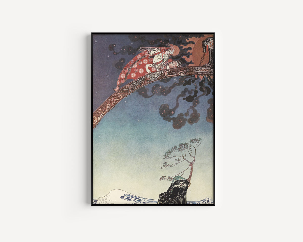 Kay Nielsen — East of the Sun and West of the Moon: And Flitted Away as Far as They Could | Fairy Tale Illustration Print