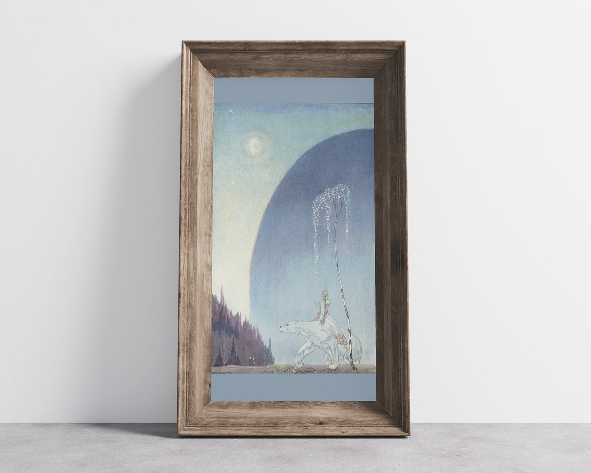 Kay Nielsen — East of the Sun and West of the Moon: Hold Tight by My Shaggy Coat | Fairy Tale Illustration Print