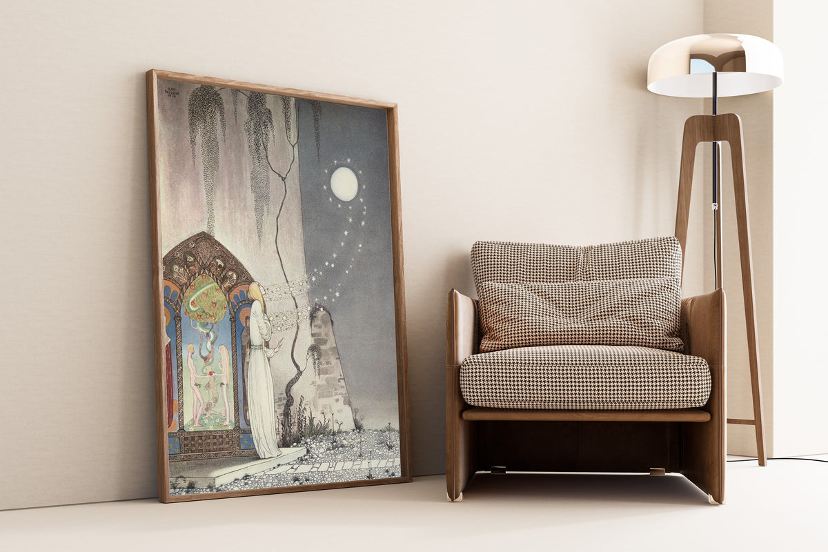 Kay Nielsen — East of the Sun and West of the Moon: Pop! Out Flew the Moon | Fairy Tale Illustration Print