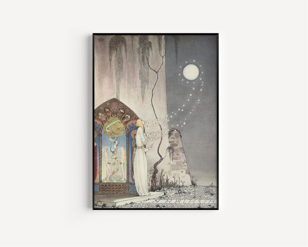 Kay Nielsen — East of the Sun and West of the Moon: Pop! Out Flew the Moon | Fairy Tale Illustration Print