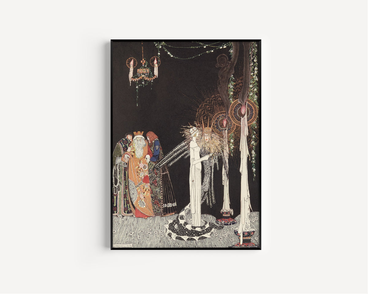 Kay Nielsen — East of the Sun and West of the Moon: She Saw the Lindworm for the First Time | Fairy Tale Illustration Print