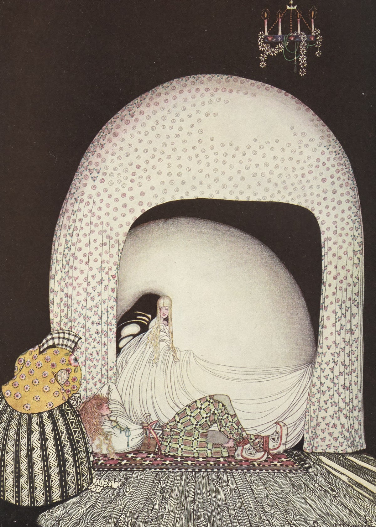 Kay Nielsen — East of the Sun and West of the Moon: She Whisked Off the Wig | Fairy Tale Illustration Print