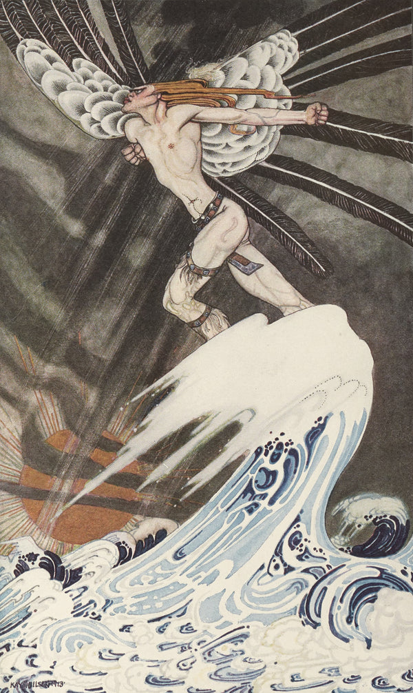 Kay Nielsen — East of the Sun and West of the Moon: The North Wind Goes over the Sea | Fairy Tale Illustration Print