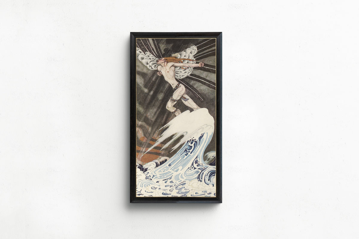 Kay Nielsen — East of the Sun and West of the Moon: The North Wind Goes over the Sea | Fairy Tale Illustration Print