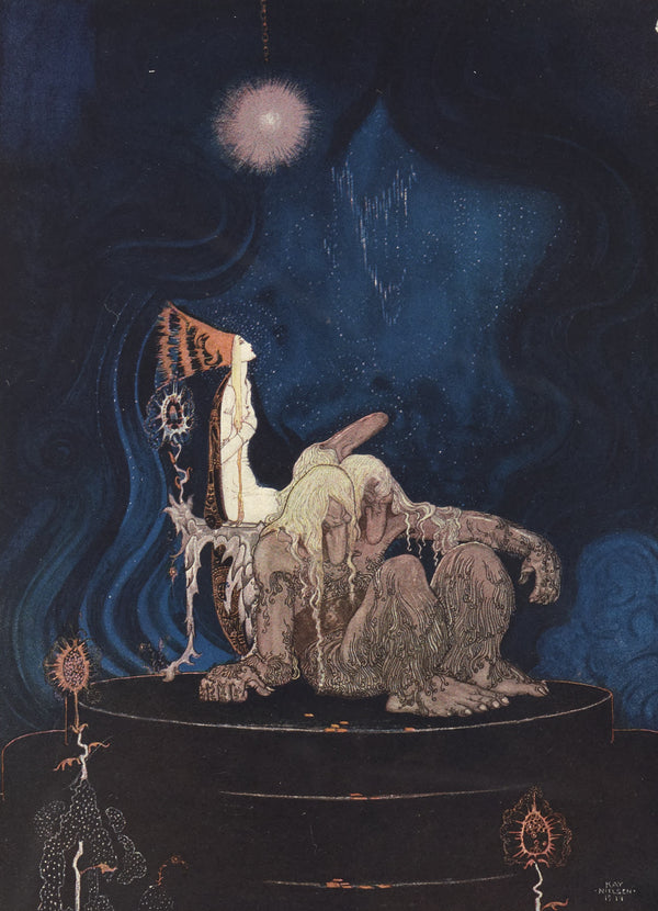 Kay Nielsen — East of the Sun and West of the Moon: The Troll Fell Asleep and Began Snoring | Fairy Tale Illustration Print