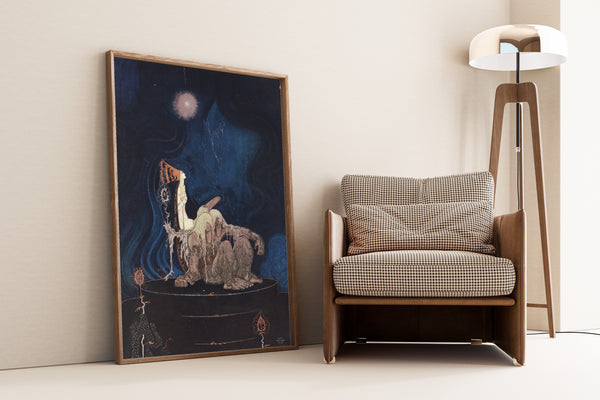 Kay Nielsen — East of the Sun and West of the Moon: The Troll Fell Asleep and Began Snoring | Fairy Tale Illustration Print