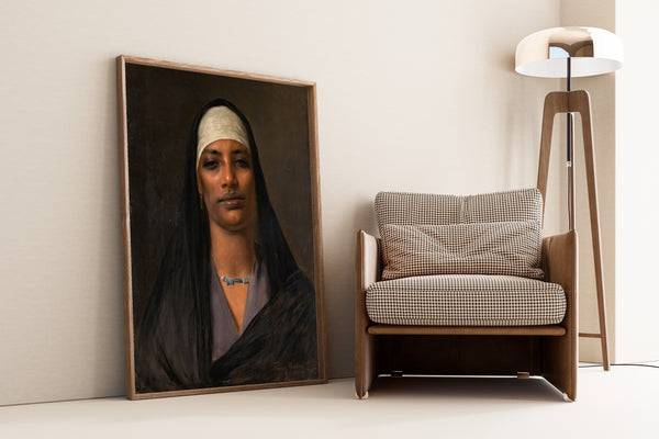 Franz Xaver Kosler — Egyptian Woman in a White Headscarf | Fine Art Print